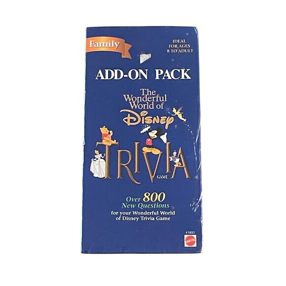 The Wonderful World Of Disney Trivia Add-On Pack Family SEALED Media VTG 1990’s - Picture 1 of 7